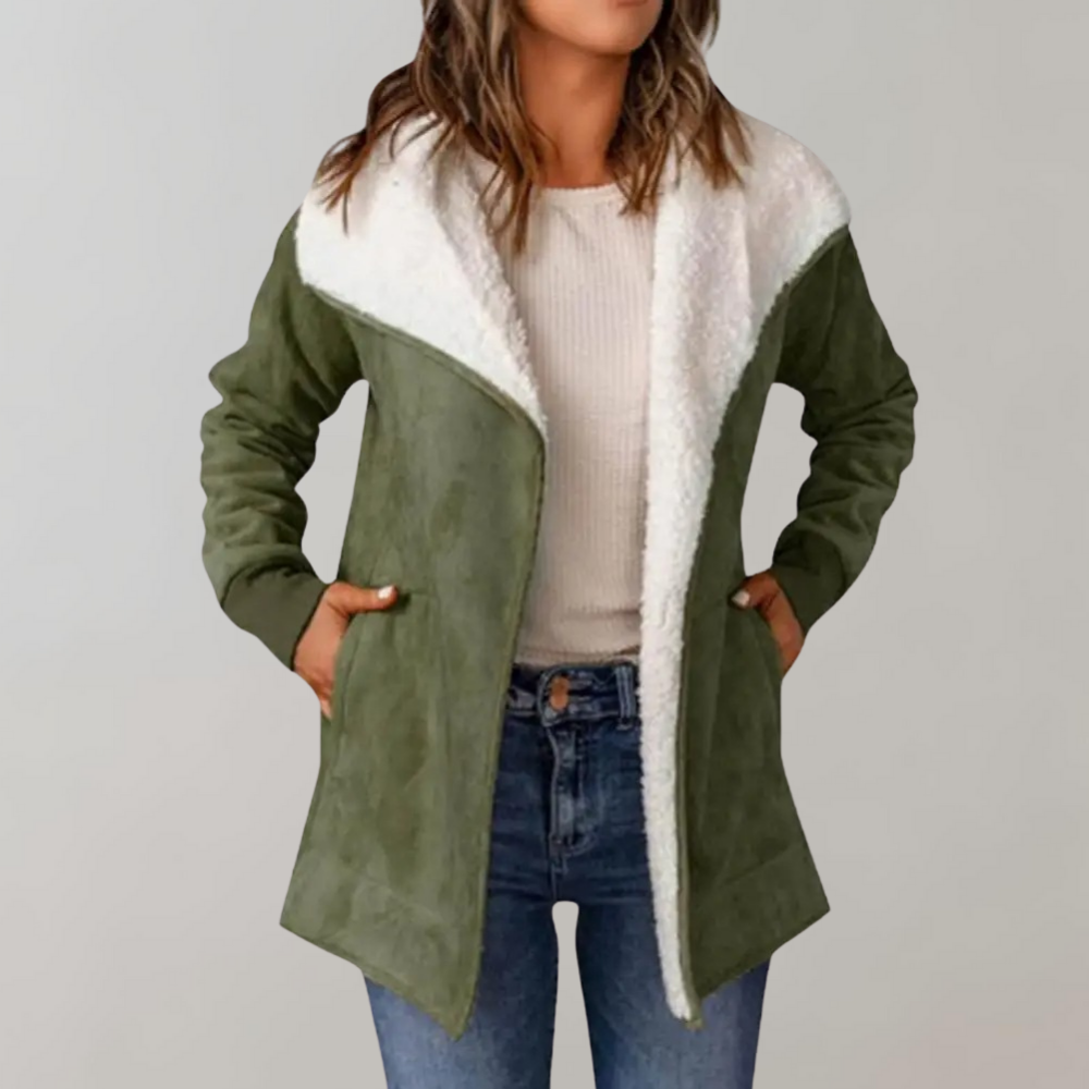 Drune | Damen Winterjacke mit Weichem Futter und Langen Ärmeln