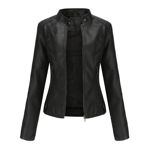 Drune | PU Leder Motorradjacke - Stilvoll & Kantig - Reißverschluss - Freizeit & Nacht Aus