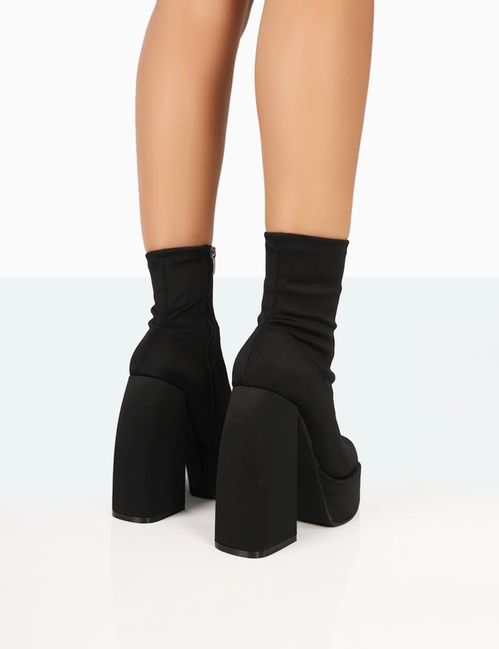 Drune | Schwarze Nylon-Stiefeletten