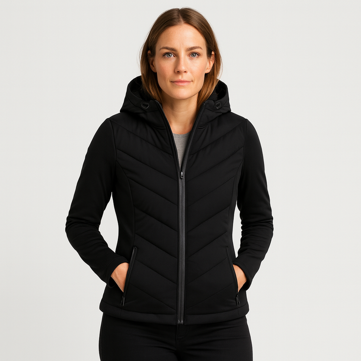 Drune | Modehaus - Damenjacke Steppjacke aus Softshell - windabweisend, wasserabweisend