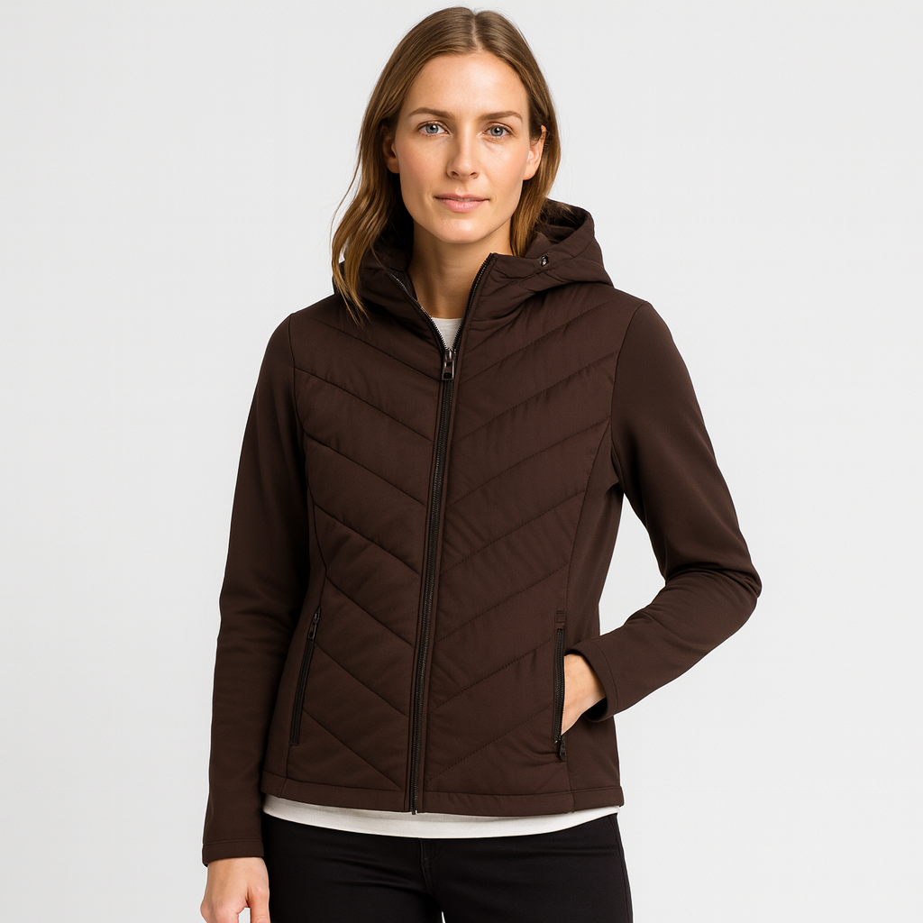 Drune | Modehaus - Damenjacke Steppjacke aus Softshell - windabweisend, wasserabweisend