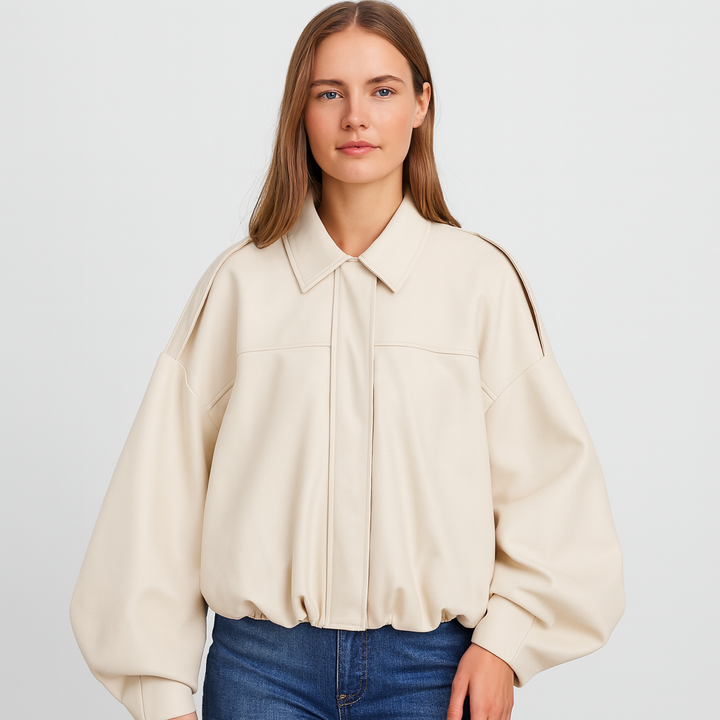 Drune | Modehaus - Damenjacke im Militärstil aus Wildlederimitat