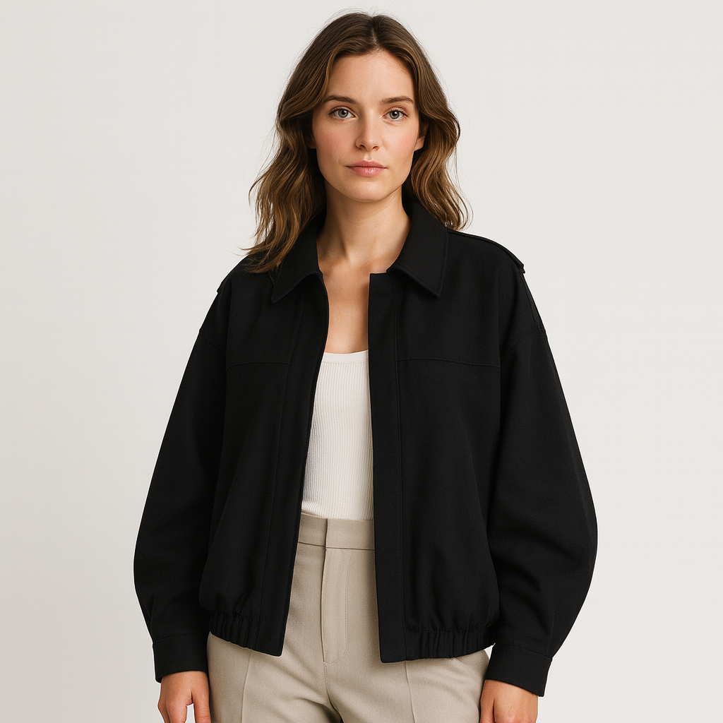 Drune | Modehaus - Damenjacke im Militärstil aus Wildlederimitat