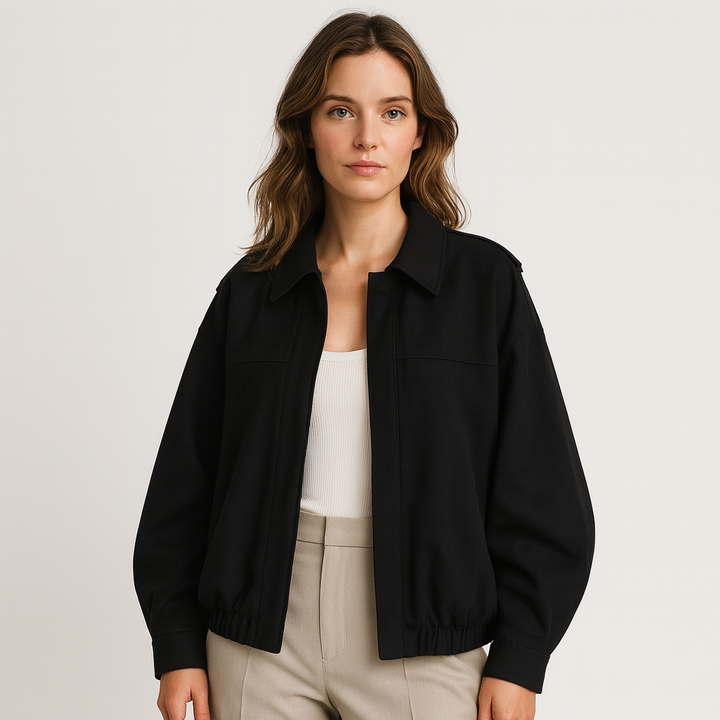 Drune | Modehaus - Damenjacke im Militärstil aus Wildlederimitat