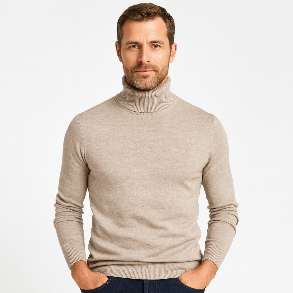 Drune | Modehaus - Gerippter Rollkragenpullover für Herren