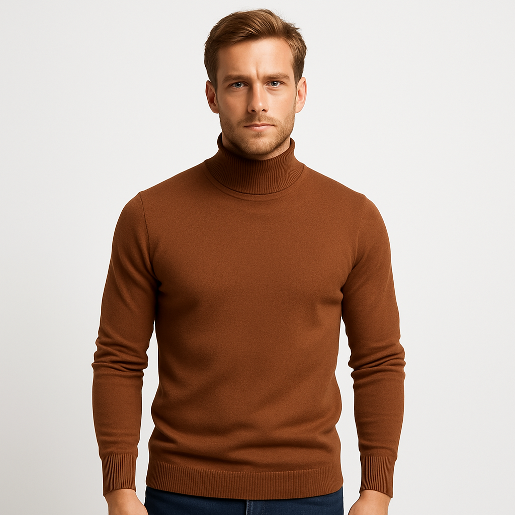 Drune | Modehaus - Gerippter Rollkragenpullover für Herren