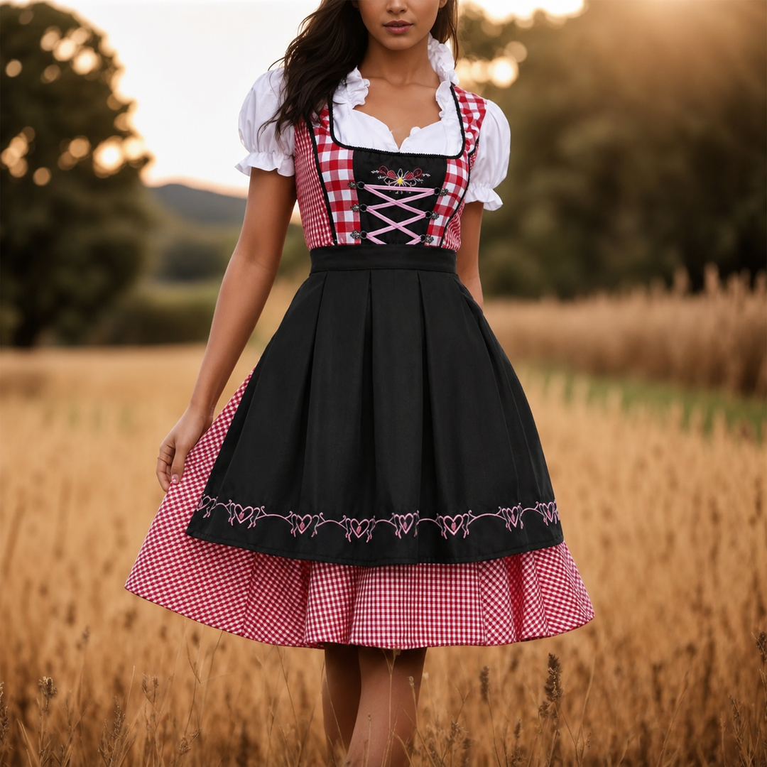 Drune | Karierte Oktoberfest Dirndl