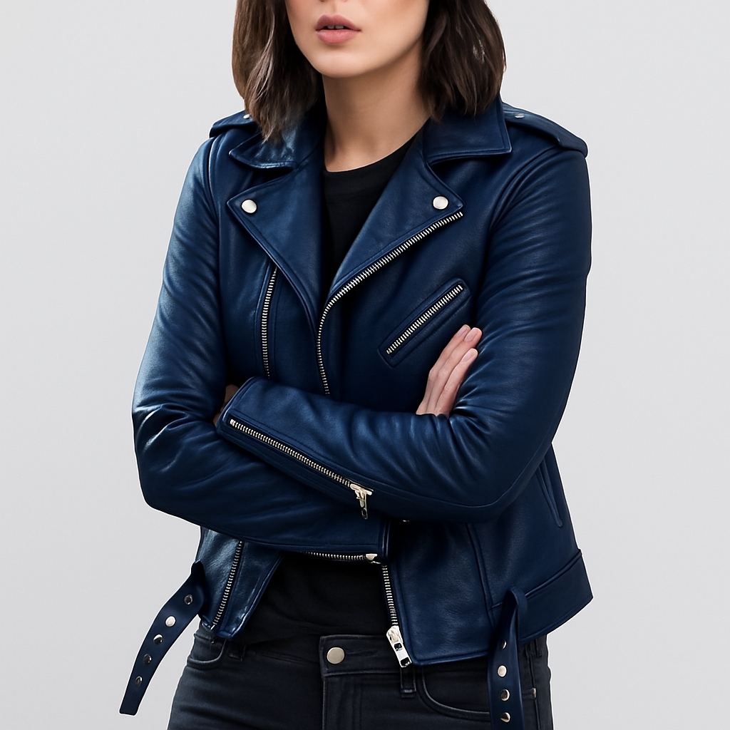 Drune | Fit Biker Leder Jack für Damen