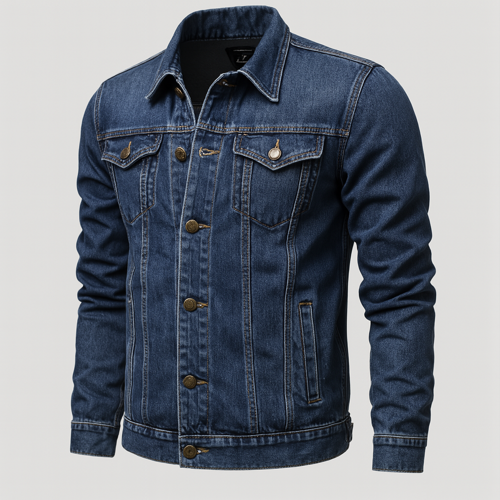 Drune | Denim-Truckerjacke für Herren