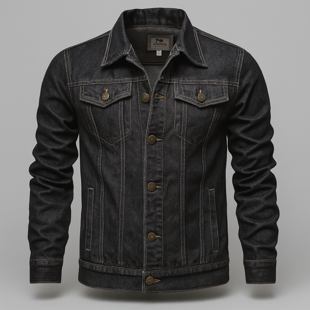 Drune | Denim-Truckerjacke für Herren