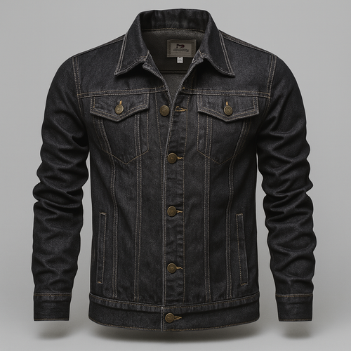 Drune | Denim-Truckerjacke für Herren