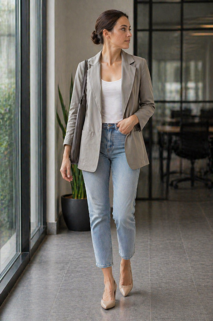 Drune | Elegante Lange Blazer für Damen