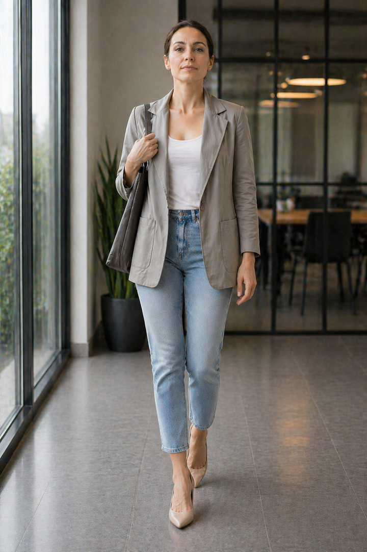 Drune | Elegante Lange Blazer für Damen
