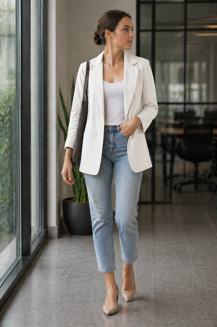 Drune | Elegante Lange Blazer für Damen