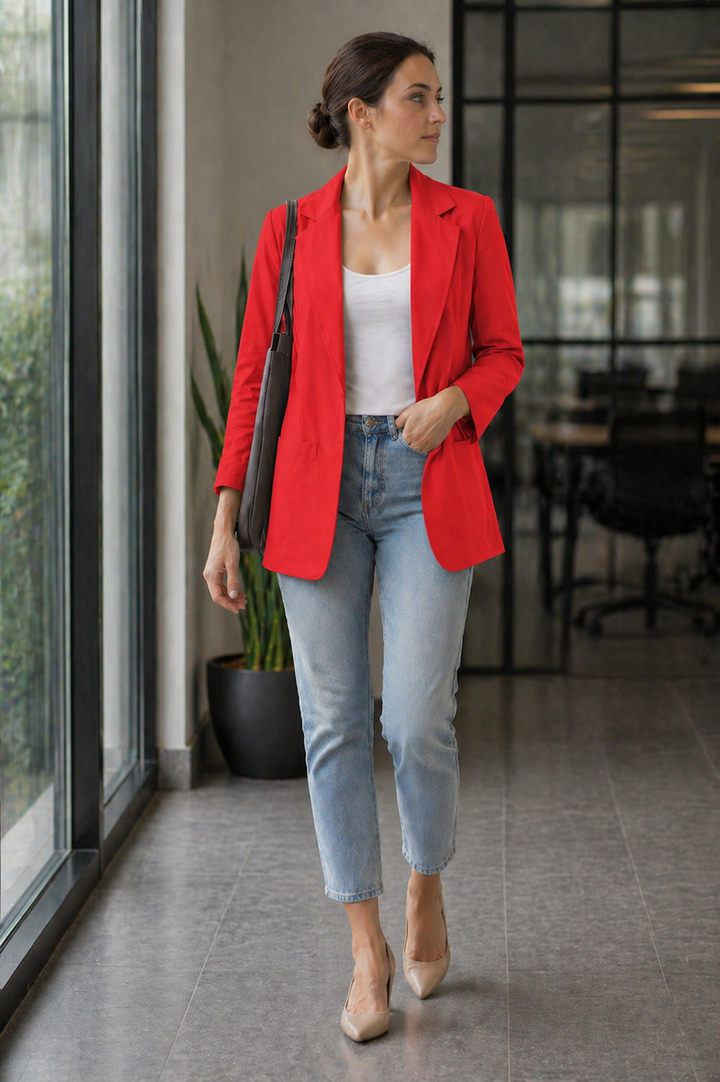 Drune | Elegante Lange Blazer für Damen