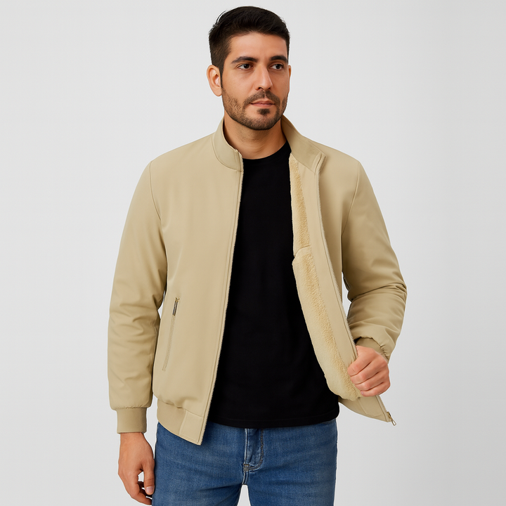 Drune | Herren Fleece Innenjacke mit Reißverschluss