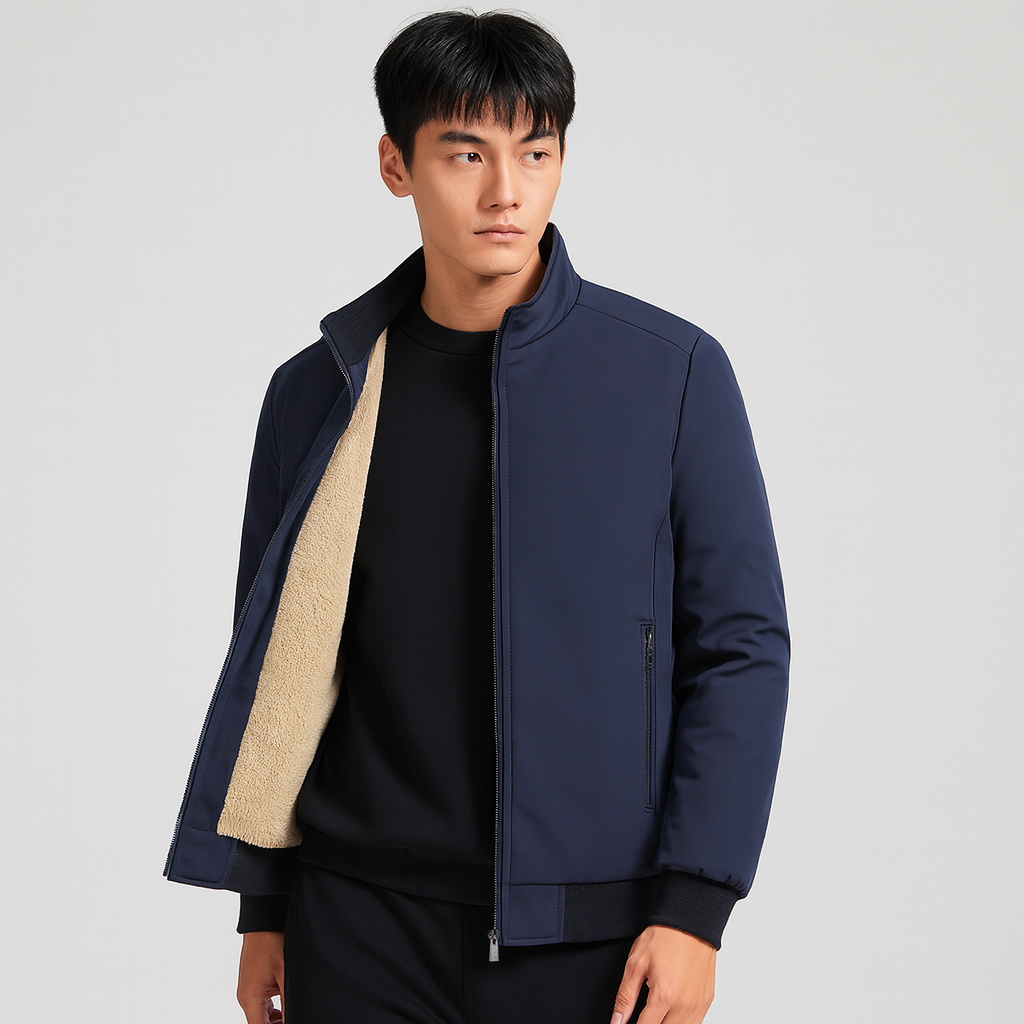 Drune | Herren Fleece Innenjacke mit Reißverschluss