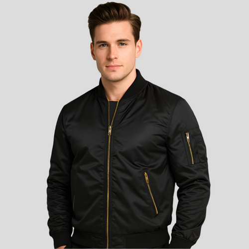 Drune | Bomberjacke mit Metallreißverschlüssen - Timothy
