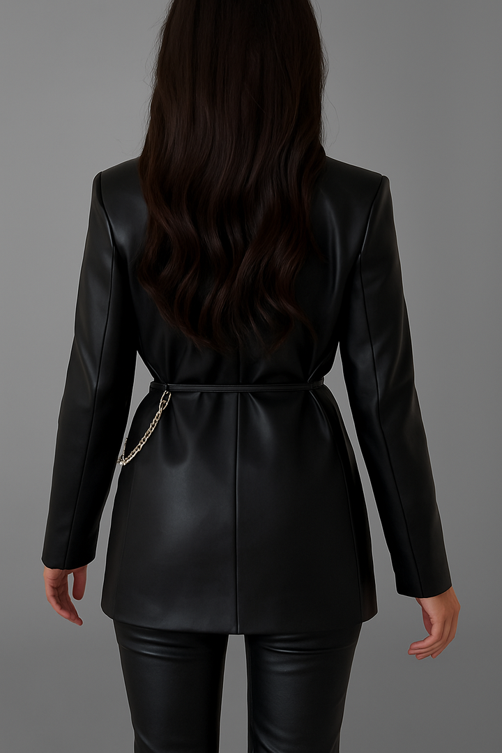 Drune | Schicker Lederblazer für Damen