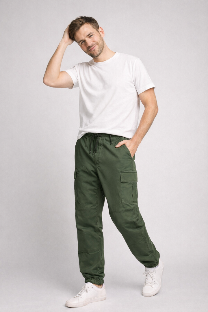 Drune | Herren Cargo Hose mit Mehreren Taschen