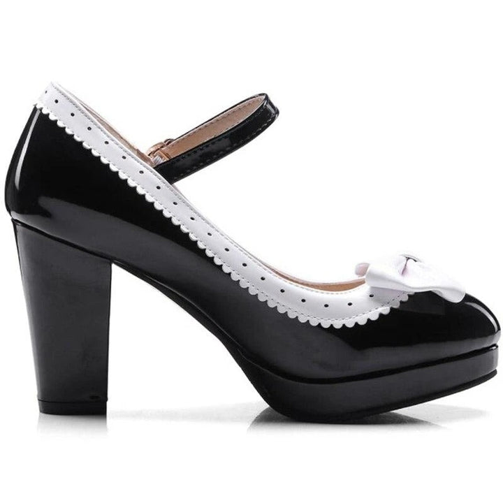 Drune | Vintage Schuh Schwarze Schnalle
