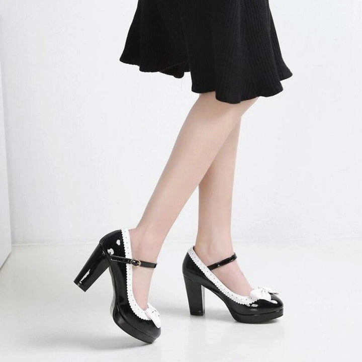 Drune | Vintage Schuh Schwarze Schnalle