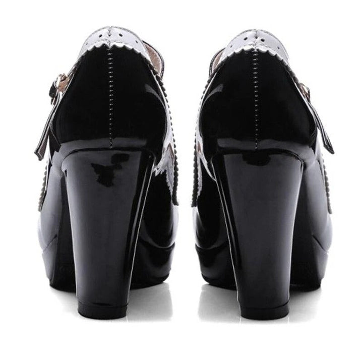 Drune | Vintage Schuh Schwarze Schnalle