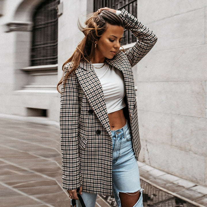 Drune | Blazer mit Langen Ärmeln und Knopf
