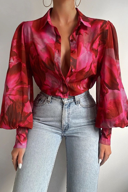 Drune | Bluse Soft Stretch Material Bluse