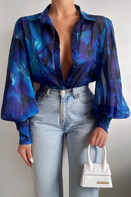 Drune | Bluse Soft Stretch Material Bluse