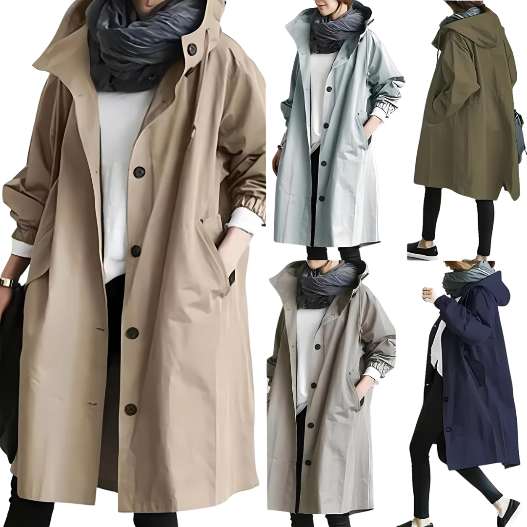 Drune | Regenjacke mit Kapuze - Wasserdicht - Oversized Windbreaker