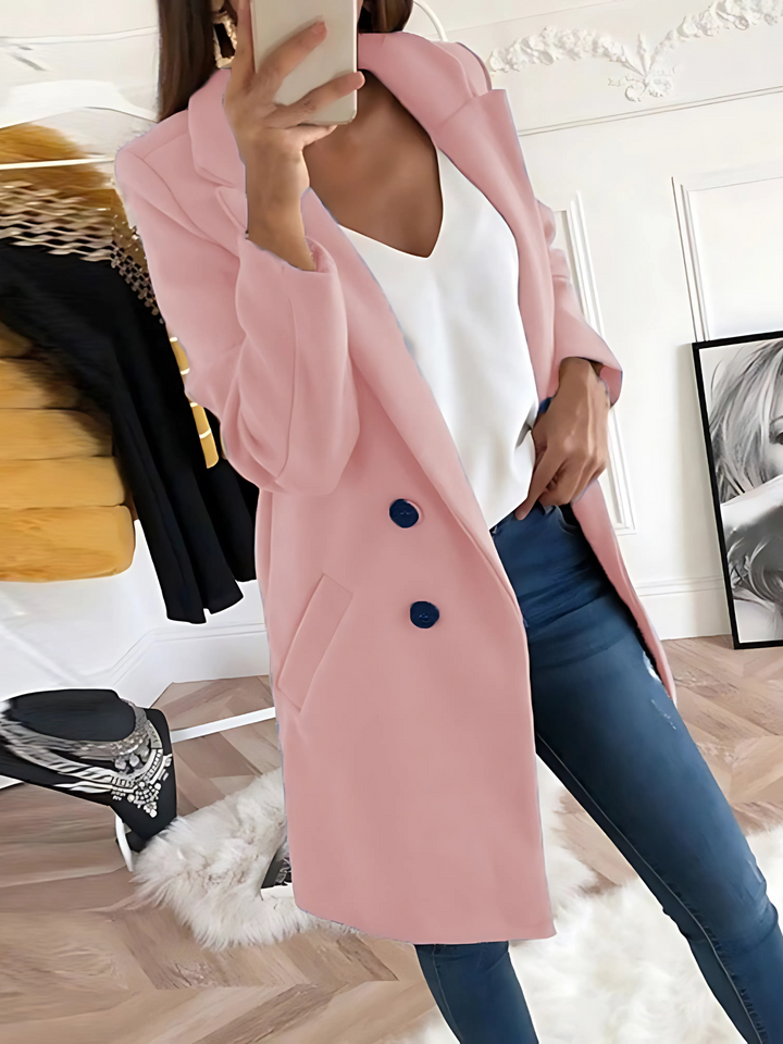 Drune | Schicker Designmantel für Damen, Langarm - Winter