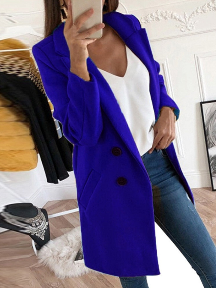 Drune | Schicker Designmantel für Damen, Langarm - Winter