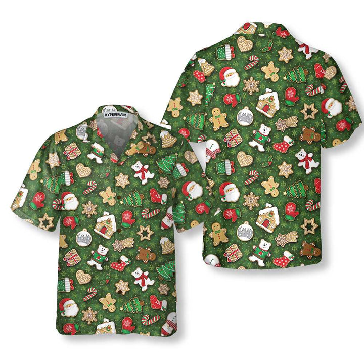 Drune | Weihnachtskekse überall Hawaiian Shirt, Lustiges Weihnachts-Shirt, Bestes Weihnachtsgeschenk