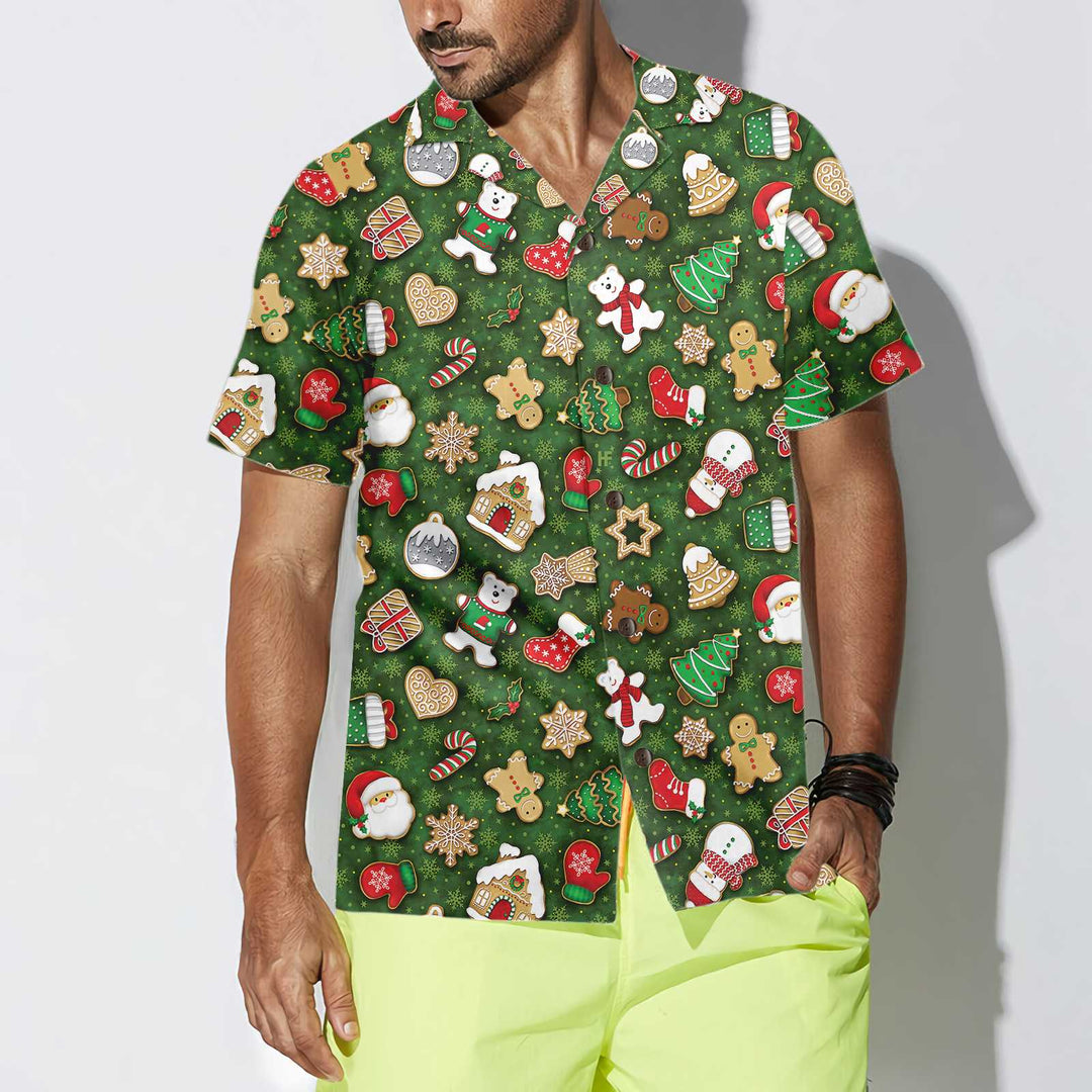 Drune | Weihnachtskekse überall Hawaiian Shirt, Lustiges Weihnachts-Shirt, Bestes Weihnachtsgeschenk