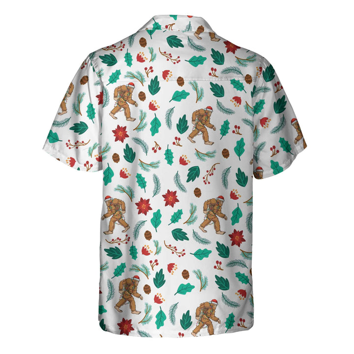 Drune | Weihnachts-Bigfoot-Sasquatch-Muster Hawaii-Hemd, Lustiges Weihnachtshemd, Bestes Geschenk zu Weihnachten