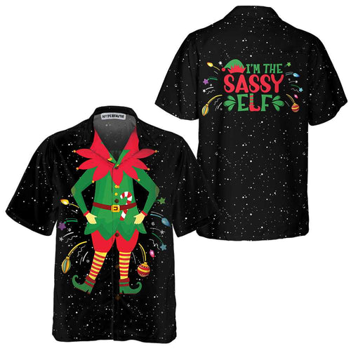 Drune | Weihnachts-Elf Kostüm Hawaiihemd, Lustiges Elf Weihnachtshemd, Beste Weihnachtsgeschenkidee