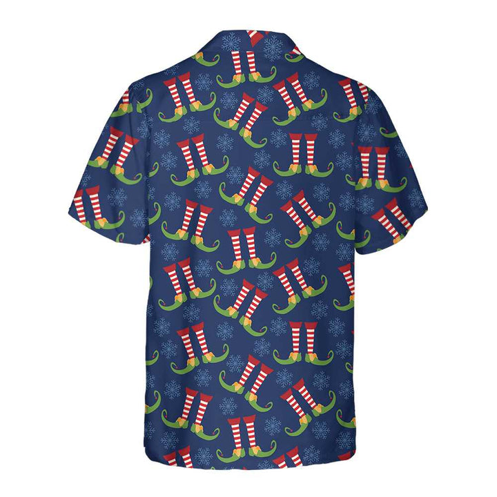 Drune | Weihnachts-Elfenbeine Hawaiian Shirt, Lustiges Elf-Weihnachtshemd, Beste Weihnachtsgeschenkidee
