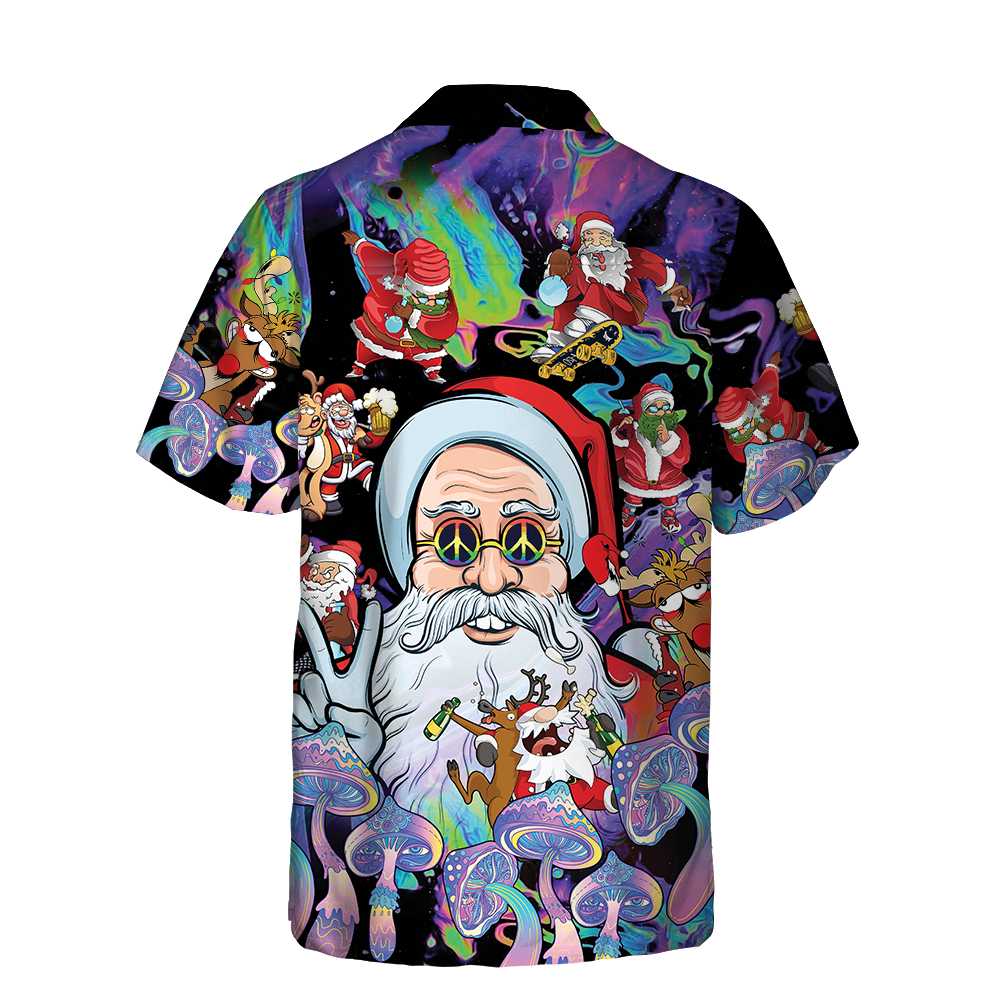 Drune | Weihnachts-Hippie-Weihnachtsmann-Hemd, Weihnachtsmann-Weihnachtshemd, Bestes Geschenk für Weihnachten