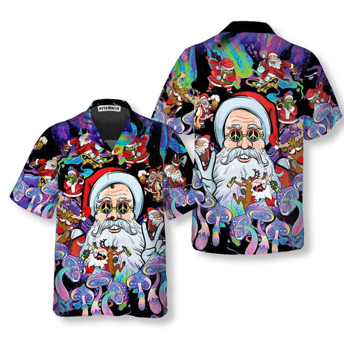 Drune | Weihnachts-Hippie-Weihnachtsmann-Hemd, Weihnachtsmann-Weihnachtshemd, Bestes Geschenk für Weihnachten