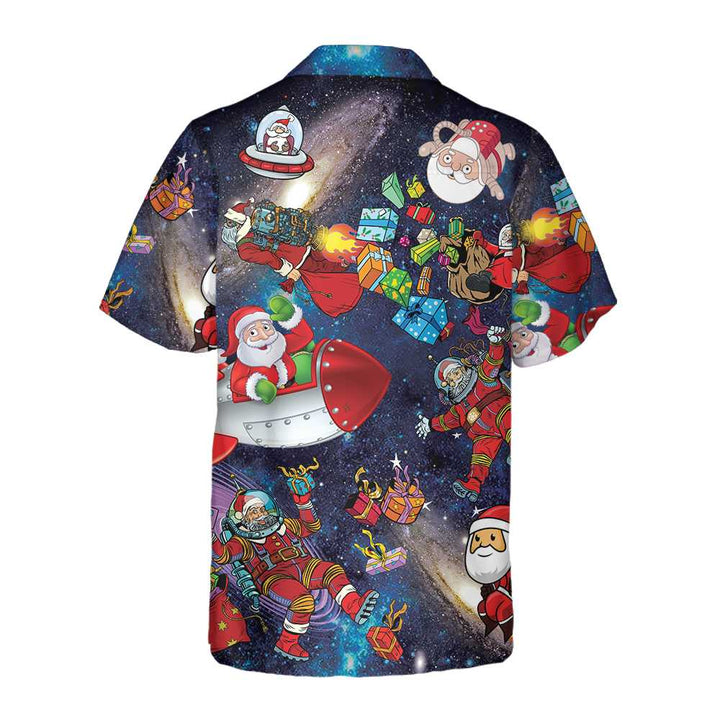 Drune | Christmas Im Weltraum Hawaiihemd, Lustiges Weihnachtshemd, Beste Geschenk Für Weihnachten