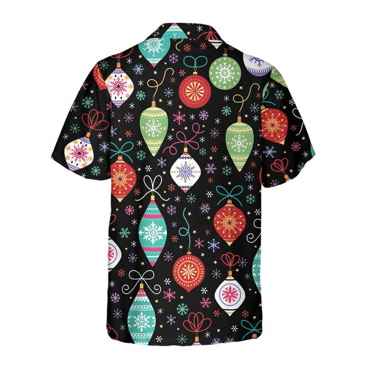 Drune | Weihnachtsschmuck Muster Hawaiihemd, Lustiges Weihnachtsshirt für Männer