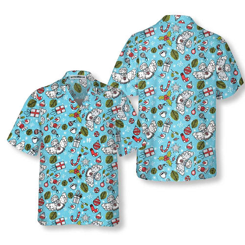 Drune | Weihnachtsmuster mit Engel Weihnachts-Hawaiian-Shirt, bestes Geschenk für den Weihnachtstag