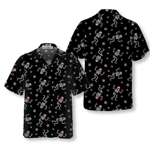 Drune | Weihnachtsrock Hawaiian Shirt, Lustiges Weihnachtsknochen Shirt