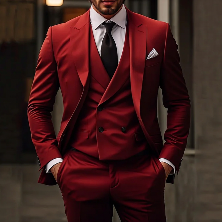 Drune | Herren Smoking 3-teilig - Blazer, Weste & Hose