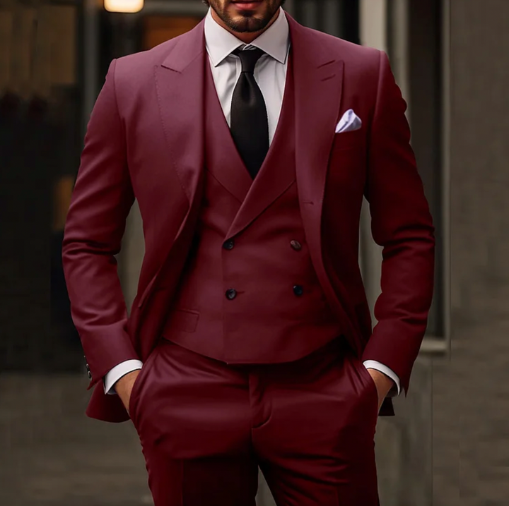 Drune | Herren Smoking 3-teilig - Blazer, Weste & Hose