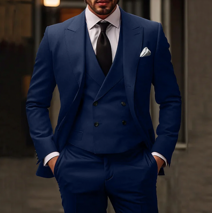 Drune | Herren Smoking 3-teilig - Blazer, Weste & Hose