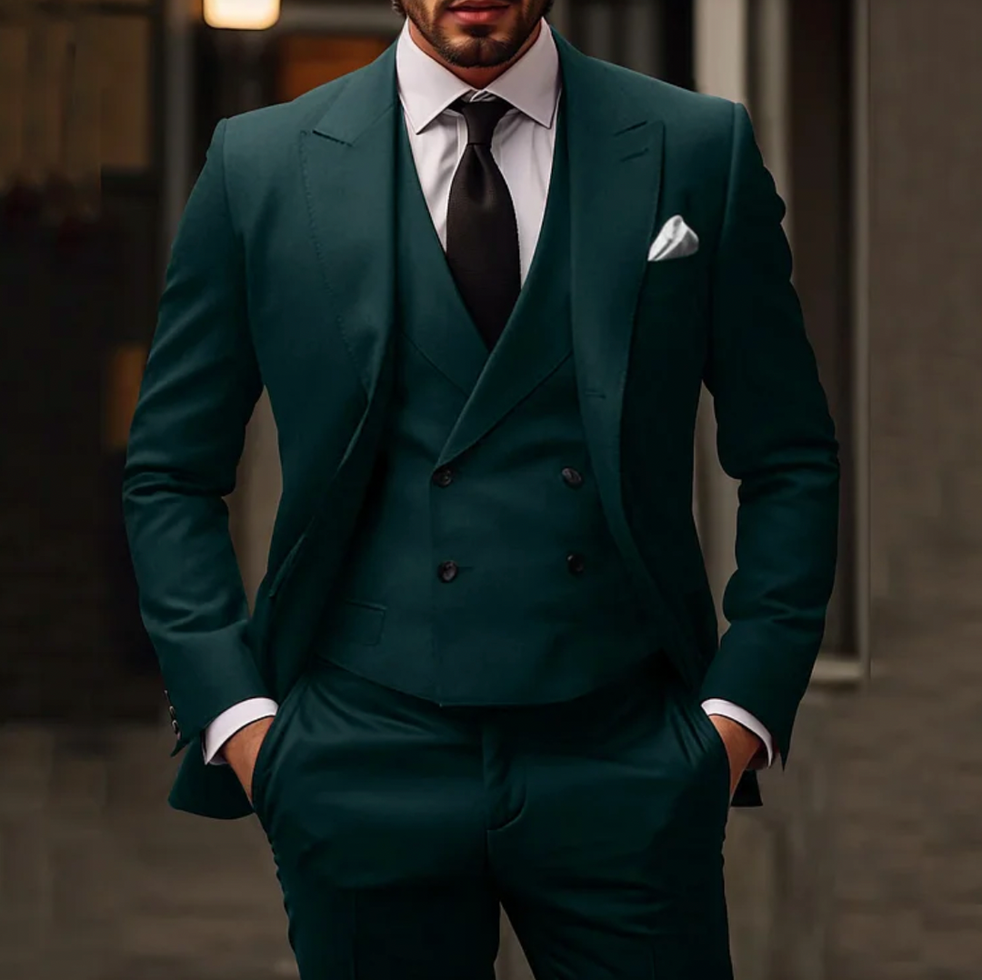 Drune | Herren Smoking 3-teilig - Blazer, Weste & Hose