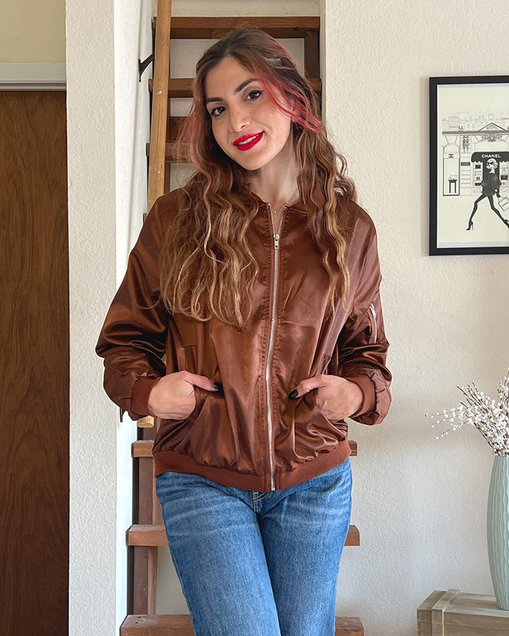 Drune | Klassische Bomberjacke mit Taschen für Frauen
