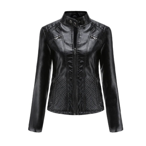 Drune | Klassische Lederjacke für Frauen - zeitloser Schnitt